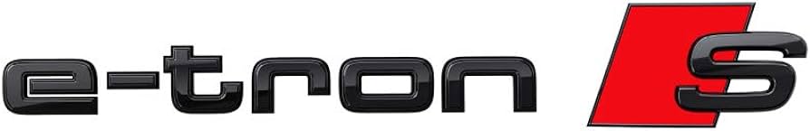 Audi Lettering e-tron S Black Tuning Exclusive Black Edition Emblem
