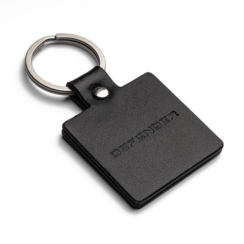 Land Rover Defender Square Leather Key ring