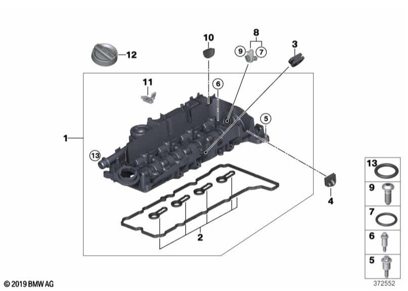Genuine BMW B47 Rocker Cover Gasket