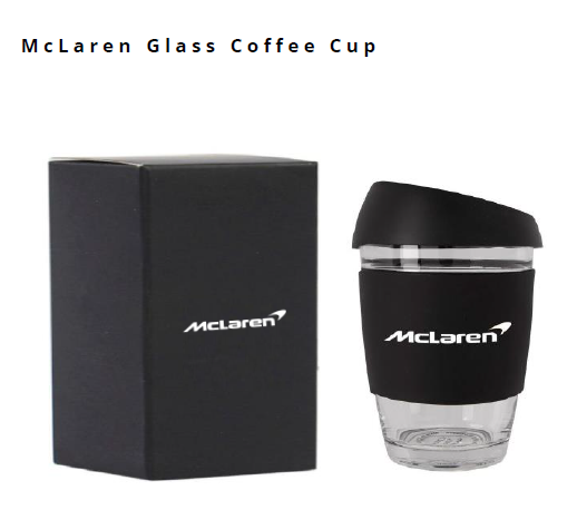 McLaren Black Glass Coffee Cup