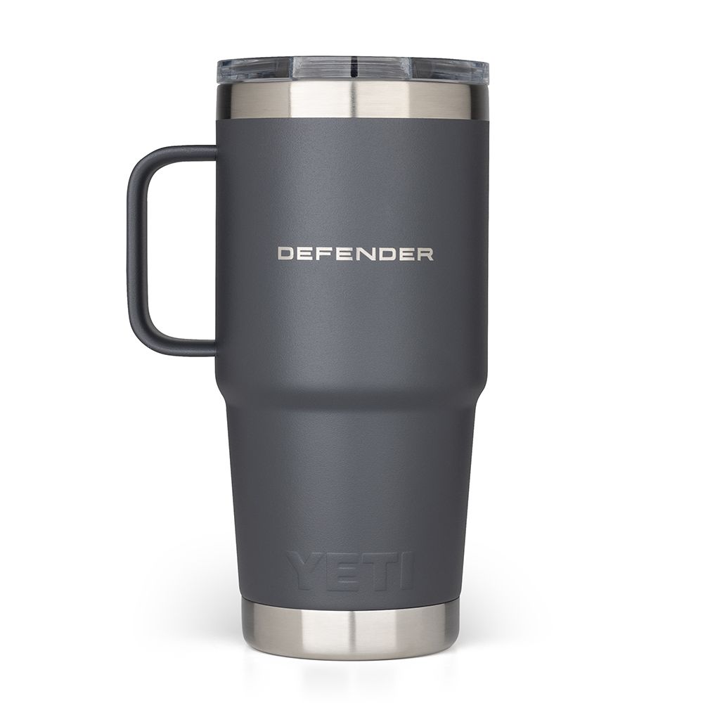 Defender x YETI Rambler Travel Mug in Charcoal 20oz/591ml (with handle)