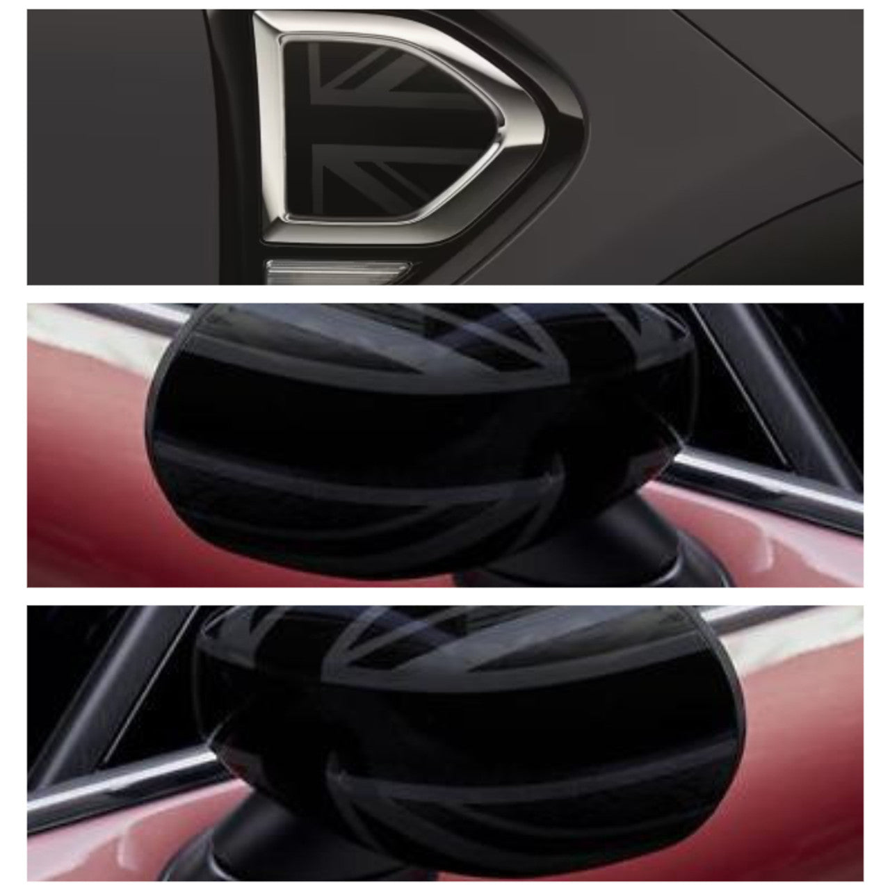 MINI genuine Countryman Night Jack Mirror Cap Covers and Side Scuttles