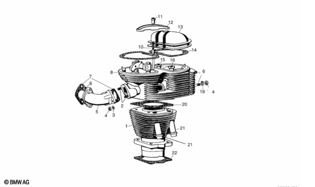 Genuine BMW Isetta 250/300/600 1-Zyl Cylinder Head Gasket