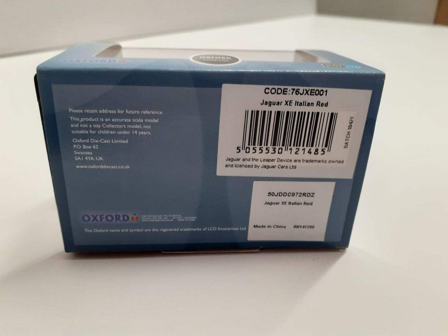 Jaguar XE 1:76 Scale Model