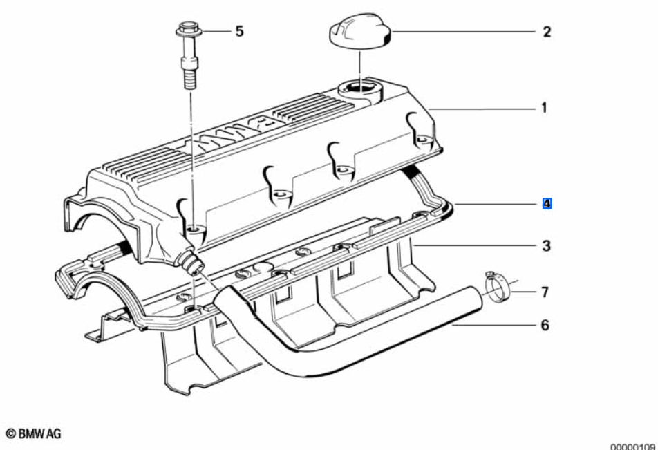 Genuine BMW M40 Rocker Cover Gasket