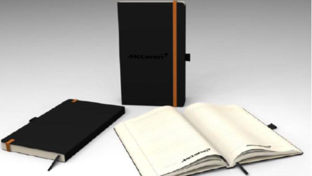 McLaren Black Notepad