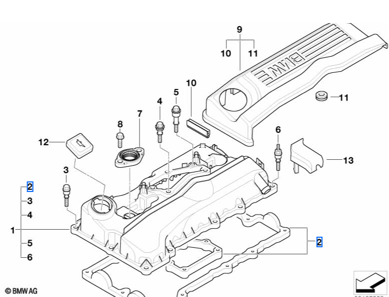 Genuine BMW N46N Rocker Cover Gasket
