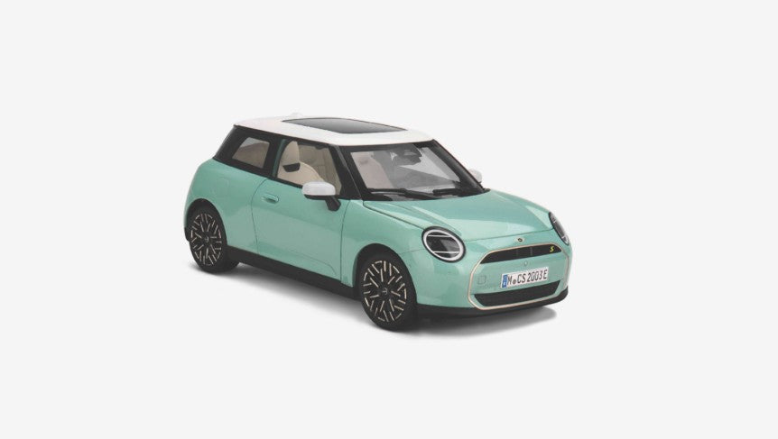 MINI genuine Cooper SE Ocean Wave Green model