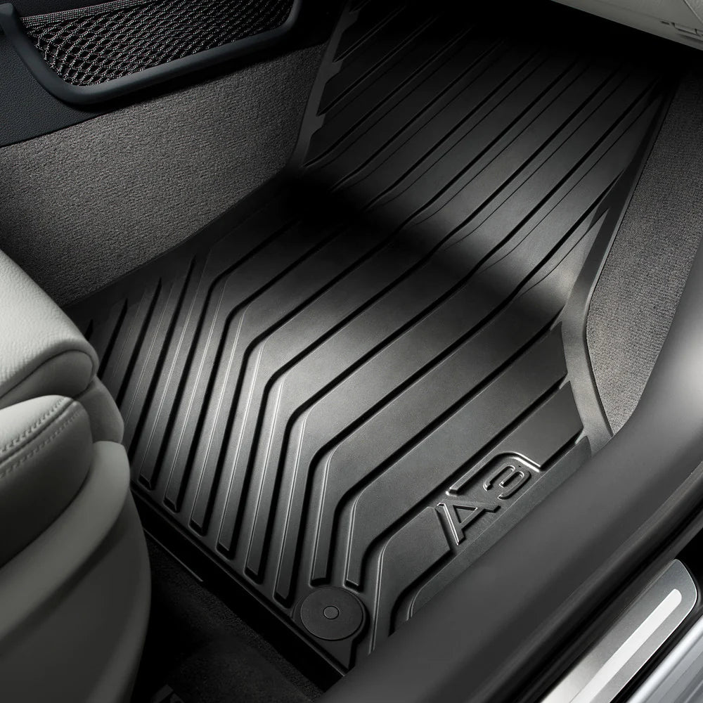 thumbnail image 2 of Genuine Audi A3 Rear Rubber Floor Mats – 2004-2013 – Black With Fixing Clips – 8P0061511041 2 of 6
