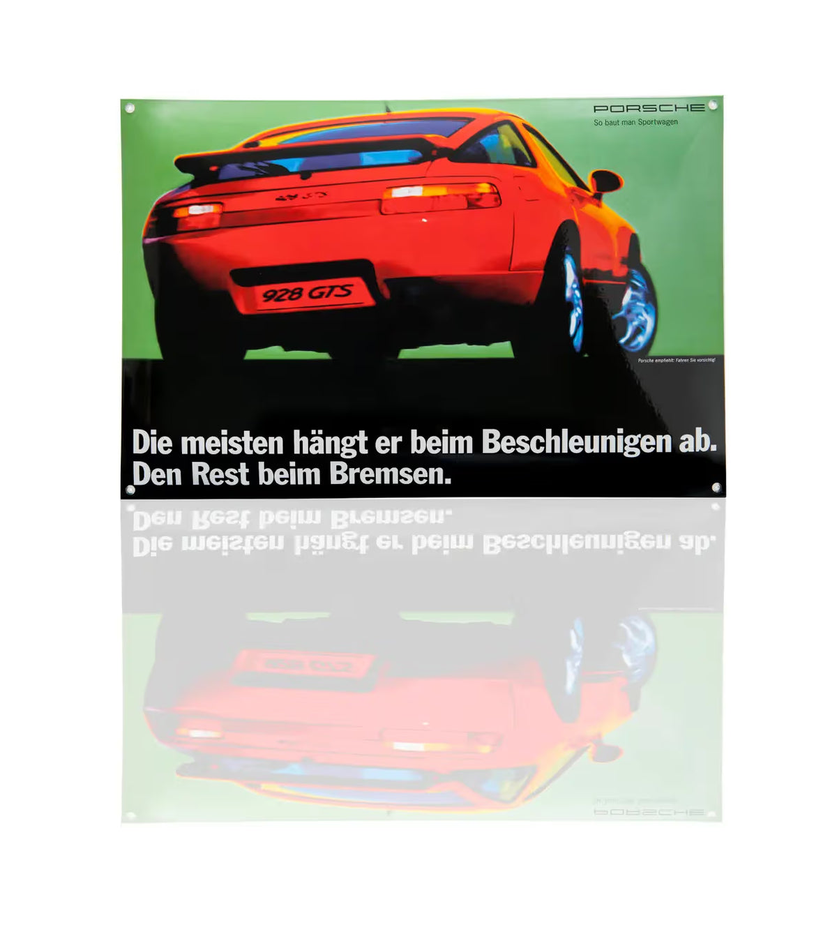 Classic enamel sign – Porsche 928 GTS