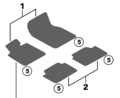 BMW 7 Series All Weather Floor Mats Front G11