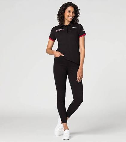 MOTORSPORT POLO-SHIRT FEM BLACK