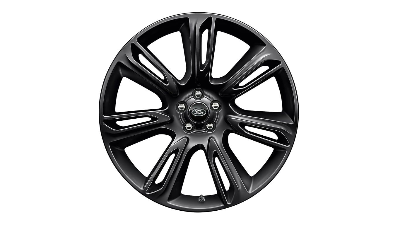 Range Rover Velar 22" 7 Split Spoke Style 7015 Alloy Wheel Gloss Black Finish