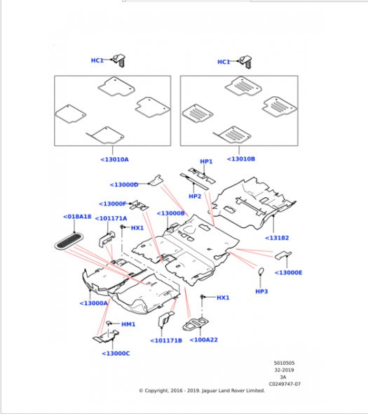 Land Rover Discovery Sport Carpet Mat Set