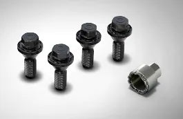 Range Rover and Sport Locking Wheel Bolts - Silver Finish