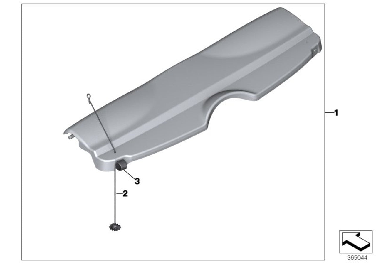 MINI Genuine 5 Door Hatch Parcel Shelf