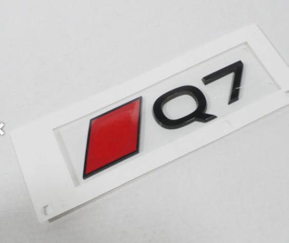 AUDI Q7 4M Emblem | schwarz glänzend hinten für Heckklappe | K-ELECTRONIC AUDI Q7 4M Emblem | schwarz glänzend hinten für Heckklappe | K-ELECTRONIC