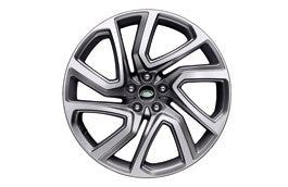 Land Rover Discovery 5 22" 5 Split Spoke Style 5025 Alloy Wheel Machine Polished Finish