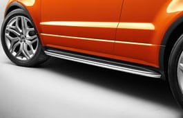 Range Rover Evoque Brushed Finish Side Tubes