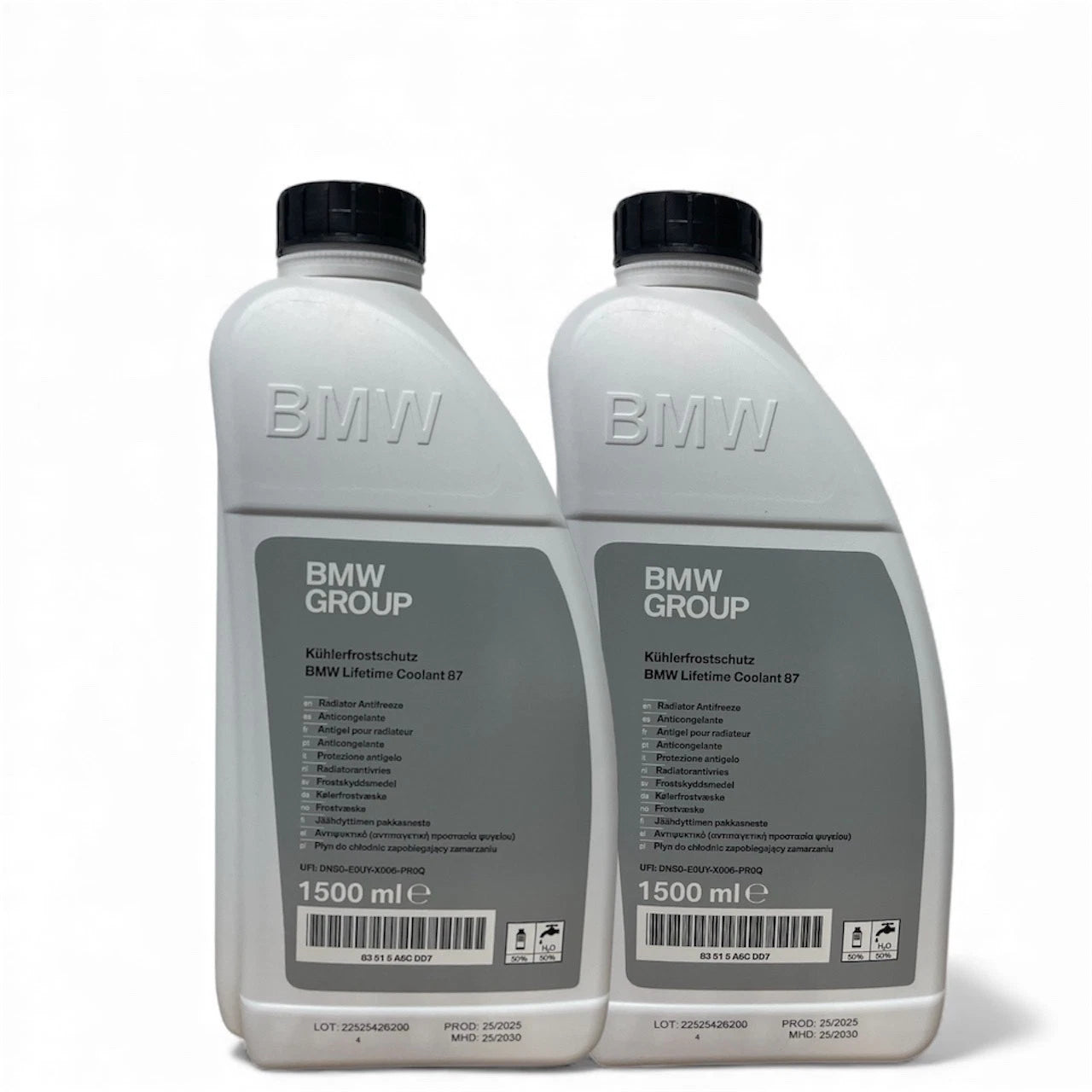 Genuine BMW Coolant Concentrate 1500ml per Bottle (Blue / Green) (1,2,3,Full Box of 8)