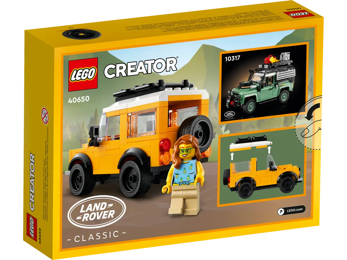 Land Rover Classic Defender Lego - Yellow