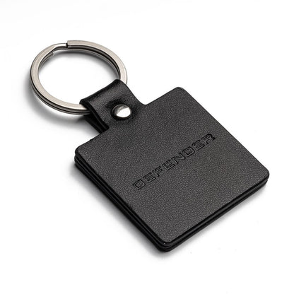 Land Rover Defender Square Leather Key ring