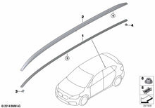 BMW 2 Series Left Roof Rails - Silver Burnished