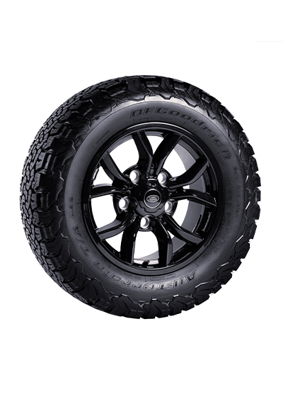 Land Rover Defender Classic Bowler Wheel Gloss Black - WHEEL ONLY!