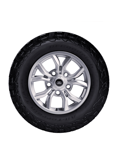 Land Rover Defender Classic Bowler Wheel  Silver - WHEEL ONLY!