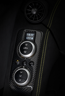 McLaren 650s Satin Visual Carbon Fibre HVAC Panels