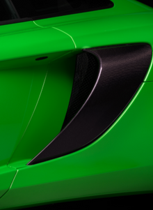 McLaren 650s Gloss Visual Carbon Fibre Radiator Side Intakes