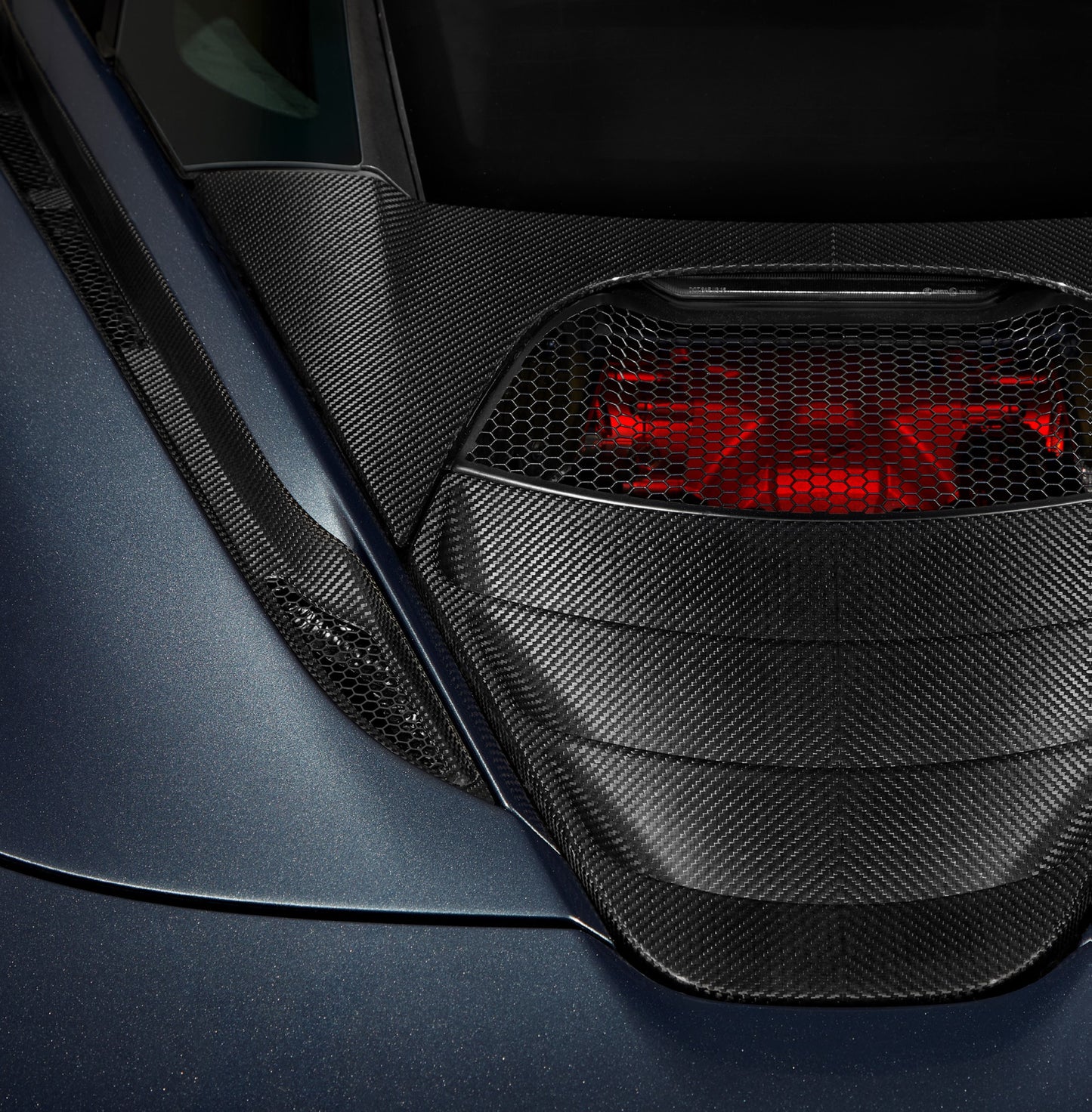 McLaren 720s Gloss Visual Carbon Fibre Rear Deck & Vent