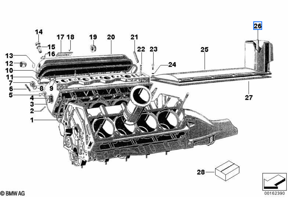 Genuine BMW 8-Zyl Oil Filter - 3200CS, 501, 502, 503, 507