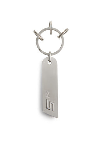 BMW 5 Series Car Keyring - Metal Silver