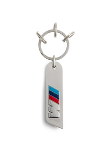 BMW M Logo Car Keyring - Metal Silver
