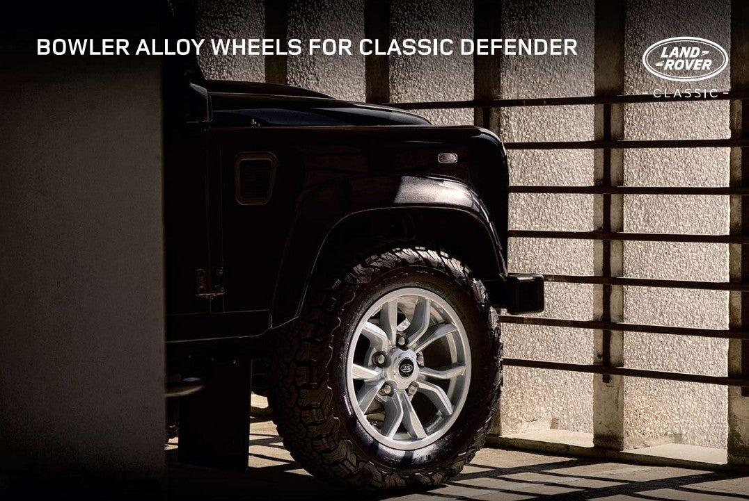 Land Rover Defender Classic Bowler Wheel Gloss Black - WHEEL ONLY!