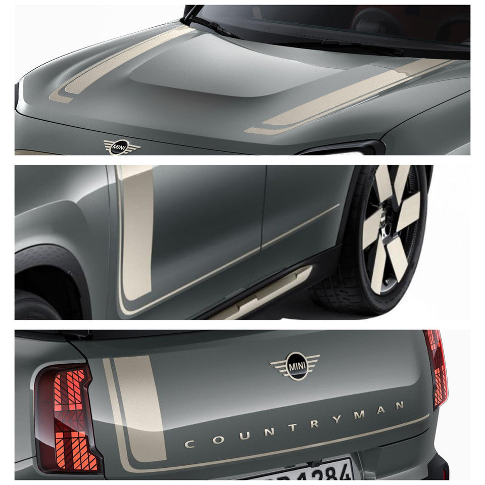 Mini Countryman Lettering MINI genuine Countryman Cream Decal Pack – Stratstone Shop