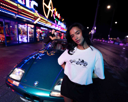 BMW T-Shirt Z1 Pixel Print Unisex White
