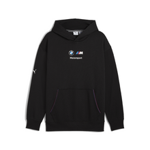 PUMA BMW M Motorsport Essential Hoodie Fleece Black Relaxed Fit