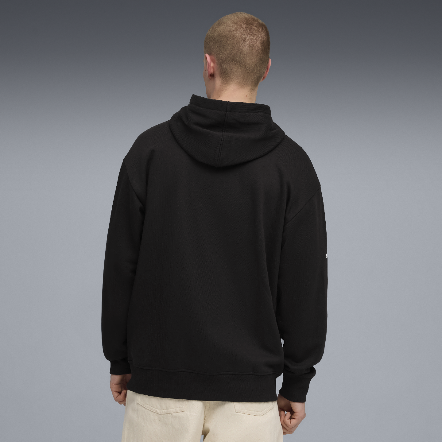 PUMA BMW M Motorsport Essential Hoodie Fleece Black Relaxed Fit