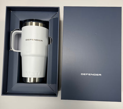 Defender x YETI Rambler Travel Mug in White 20oz/591ml (with handle)