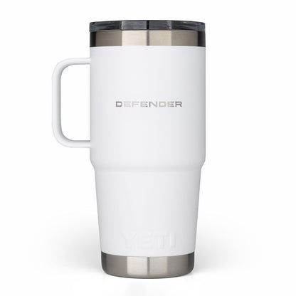 Defender x YETI Rambler Travel Mug in White 20oz/591ml (with handle)