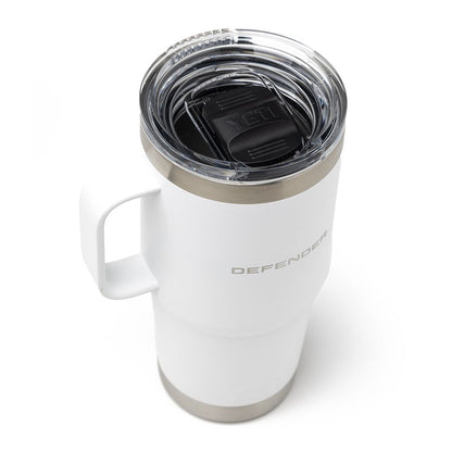 Defender x YETI Rambler Travel Mug in White 20oz/591ml (with handle)