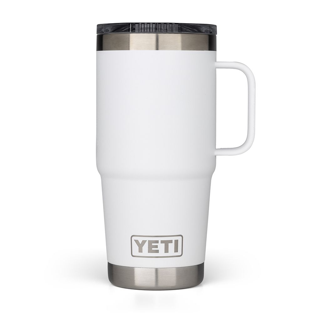 Defender x YETI Rambler Travel Mug in White 20oz/591ml (with handle)