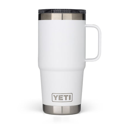 Defender x YETI Rambler Travel Mug in White 20oz/591ml (with handle)