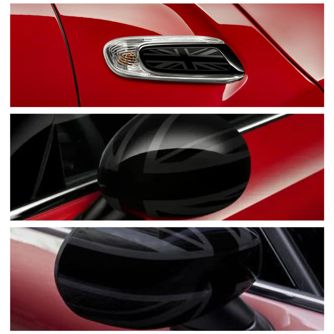 MINI Convertible Night Jack Mirror Cap Covers and Side Scuttles