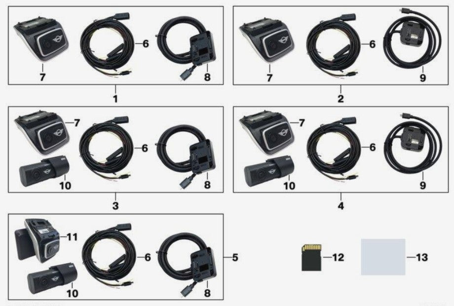 MINI genuine front & rear dash cams