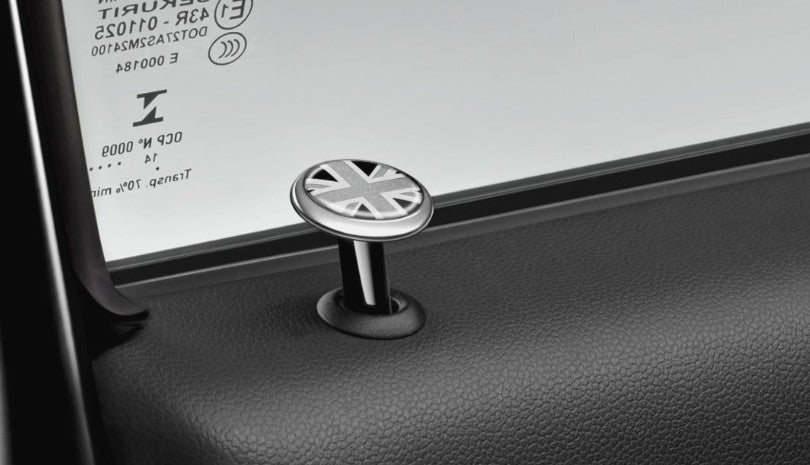 MINI Genuine Interior Door Lock Locking Round Pin Black Jack Design