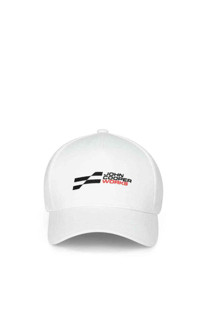 MINI Genuine JCW Logo Baseball Cap White Hat Panel Snapback