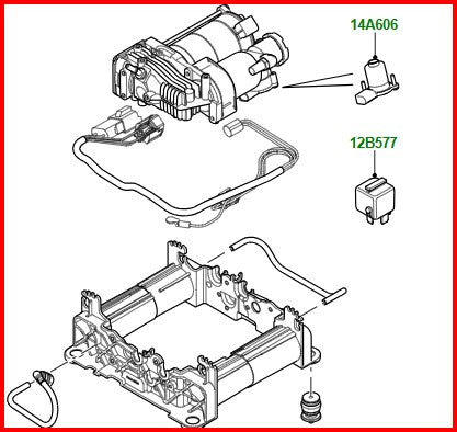 Land Rover Range Rover Air Suspension Compressor